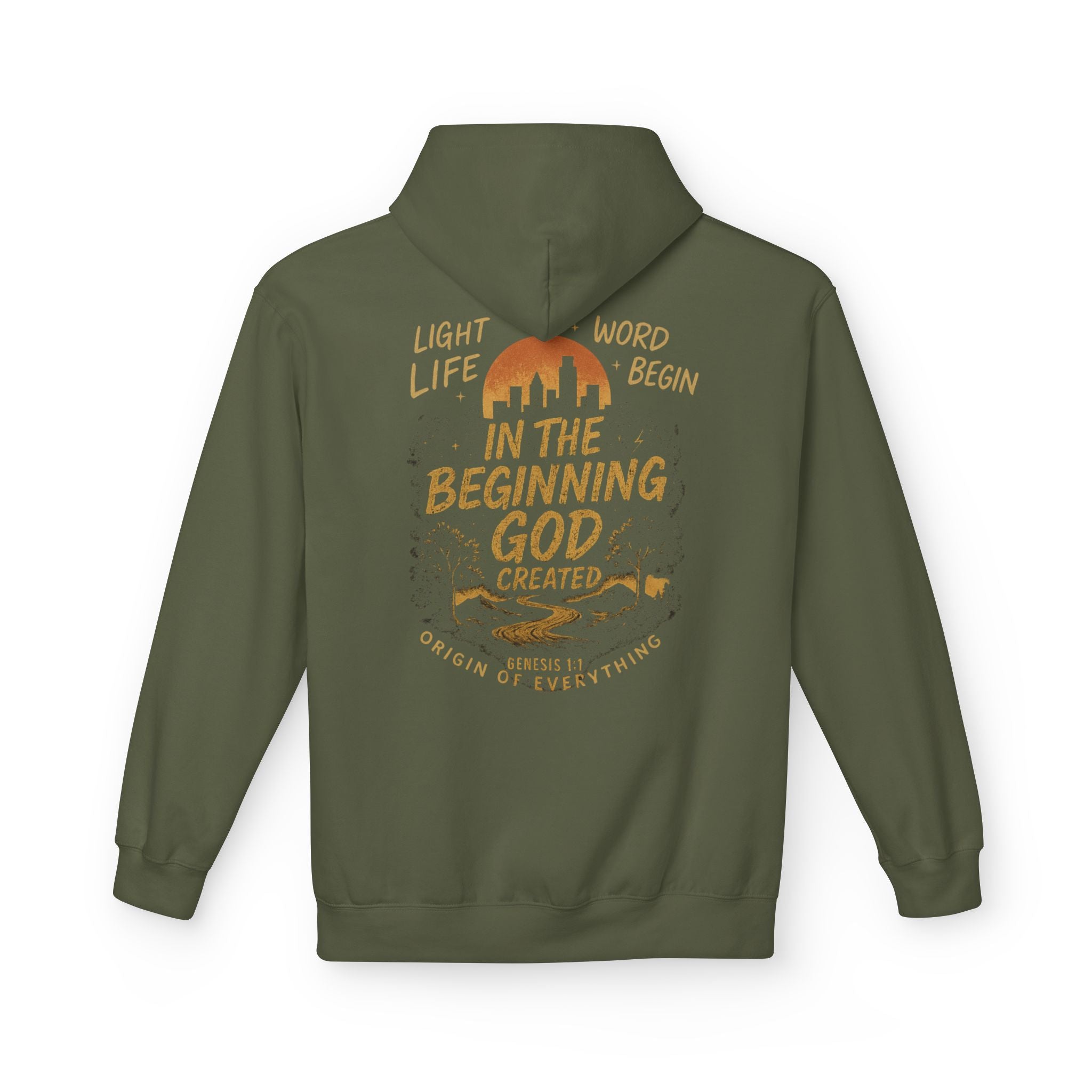 Military Green Genesis Hoodie – The Beginning of HolyFire