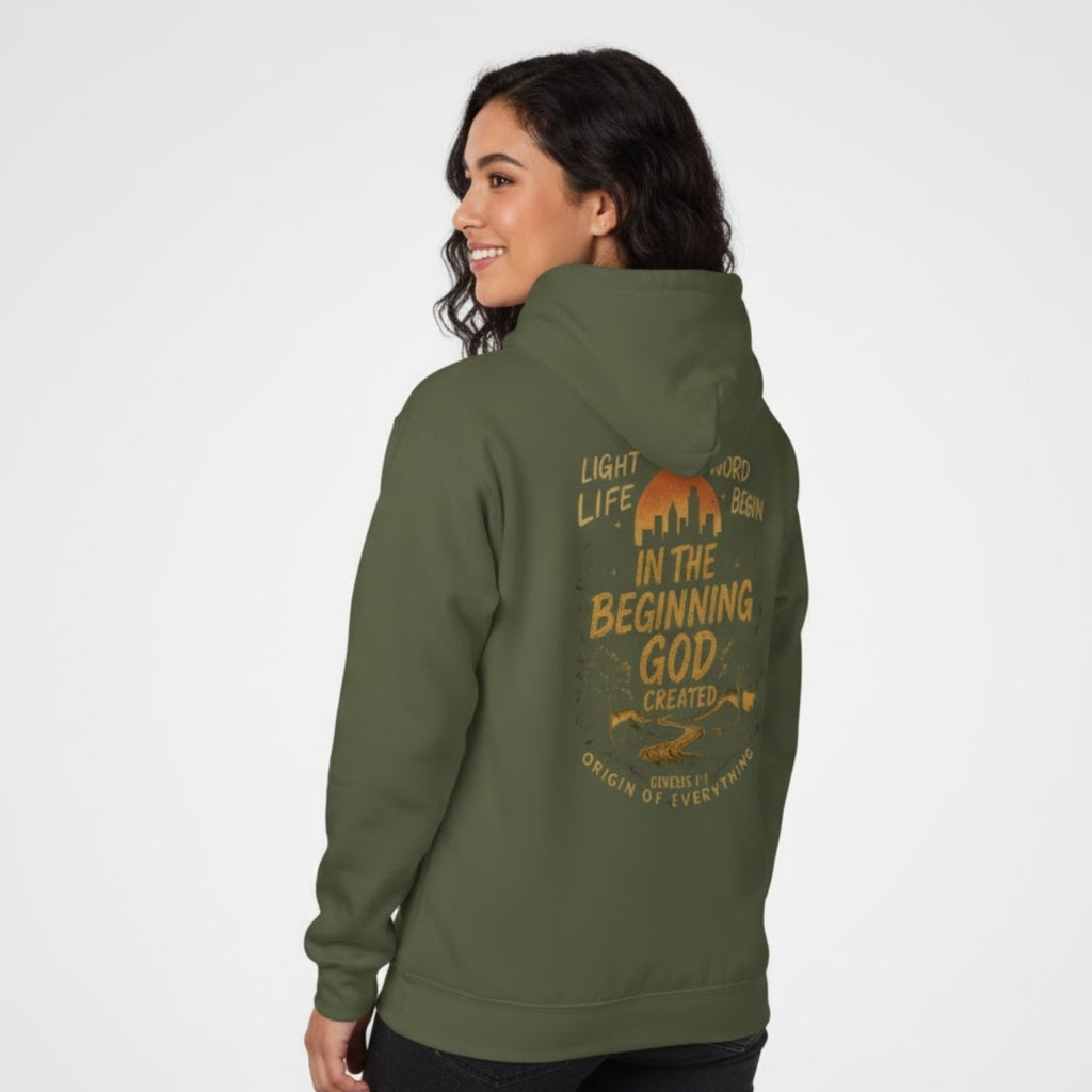 Military Green Genesis Hoodie – The Beginning of HolyFire